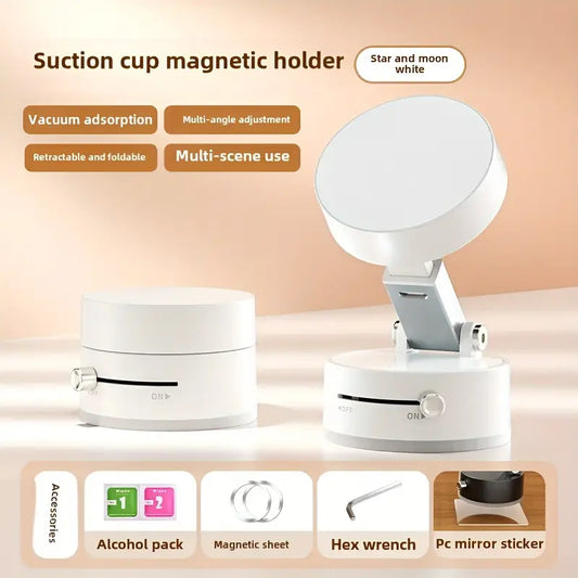 Giá đỡ điện thoại trên ô tô Haiyeasy Magnetic Toggle (Trắng) - Trượt và hấp thụ nhanh | Tương thích với iPhone Magsafe, điện thoại Android và tất cả các điện thoại thông minh | Hoàn hảo để xem phim, quay phim và nhiều hơn nữa