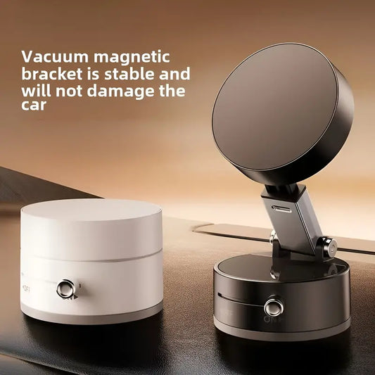Giá đỡ điện thoại trên ô tô Haiyeasy Magnetic Toggle (Trắng) - Trượt và hấp thụ nhanh | Tương thích với iPhone Magsafe, điện thoại Android và tất cả các điện thoại thông minh | Hoàn hảo để xem phim, quay phim và nhiều hơn nữa