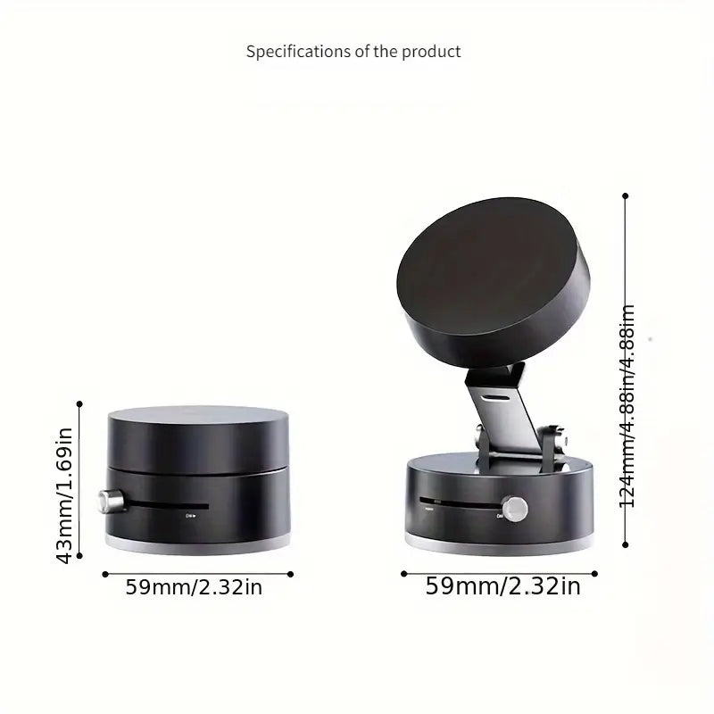 Giá đỡ điện thoại trên ô tô Haiyeasy Magnetic Toggle (Trắng) - Trượt và hấp thụ nhanh | Tương thích với iPhone Magsafe, điện thoại Android và tất cả các điện thoại thông minh | Hoàn hảo để xem phim, quay phim và nhiều hơn nữa