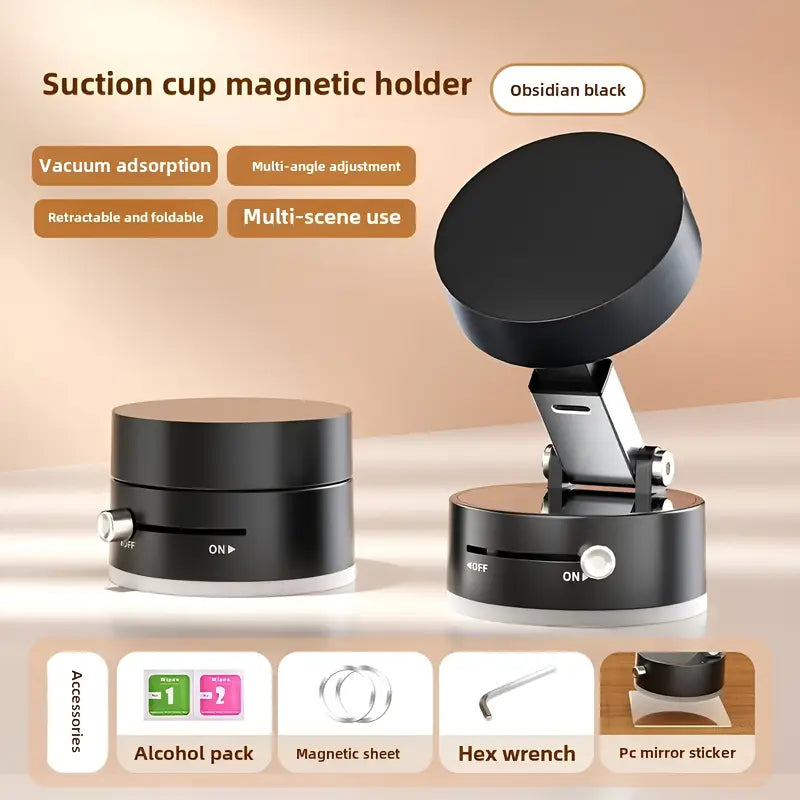 Giá đỡ điện thoại trên ô tô Haiyeasy Magnetic Toggle (Trắng) - Trượt và hấp thụ nhanh | Tương thích với iPhone Magsafe, điện thoại Android và tất cả các điện thoại thông minh | Hoàn hảo để xem phim, quay phim và nhiều hơn nữa