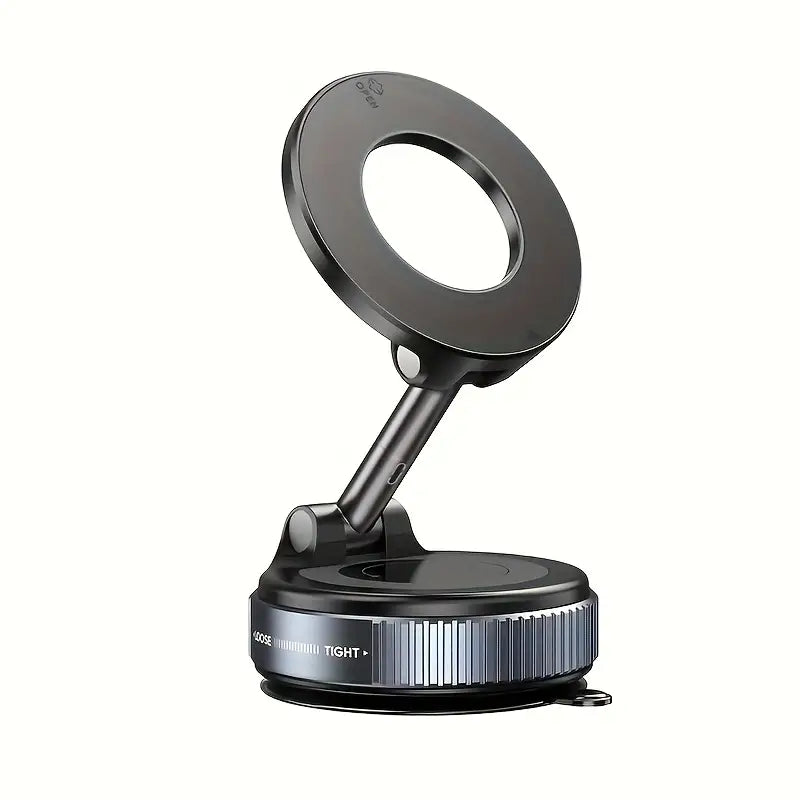 Giá đỡ điện thoại trên ô tô Haiyeasy Magnetic Fulcrum (Đen) - Có thể gập lại và thu vào | Tương thích với iPhone, Samsung và tất cả các điện thoại thông minh | Thích hợp cho ô tô, phòng tắm, phòng tập thể dục và bề mặt nhẵn
